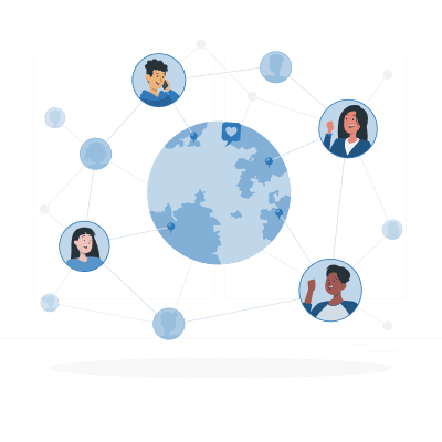 Connecting world image